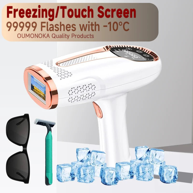 All-in-One IPL Laser Hair Removal & Grooming Device – Permanent Epilator, Shaver & Hair Straightener