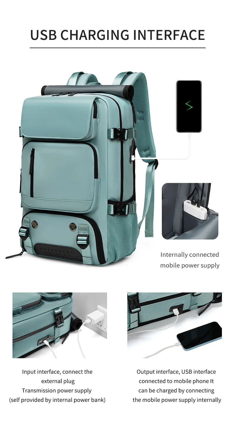 CampusPro™ Smart School Backpack with USB Charging & Shoe Compartment