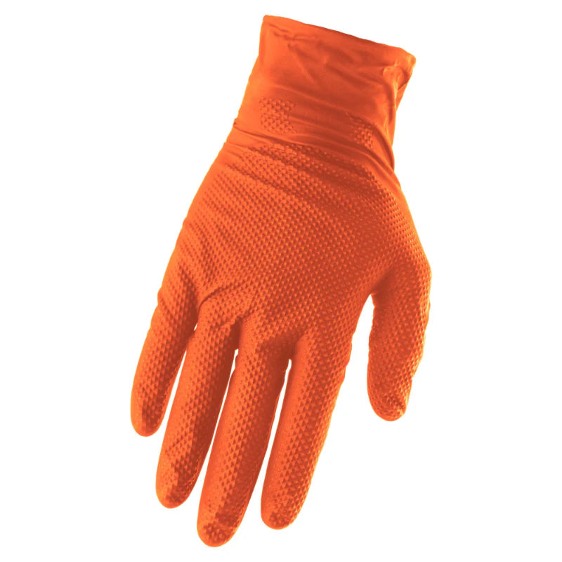 7 Mil Nitrile Disposable Gloves (400 pieces)– Heavy-Duty, Latex-Free, Powder-Free, Textured Grip, Industrial & Mechanic Grade (Model 92457)