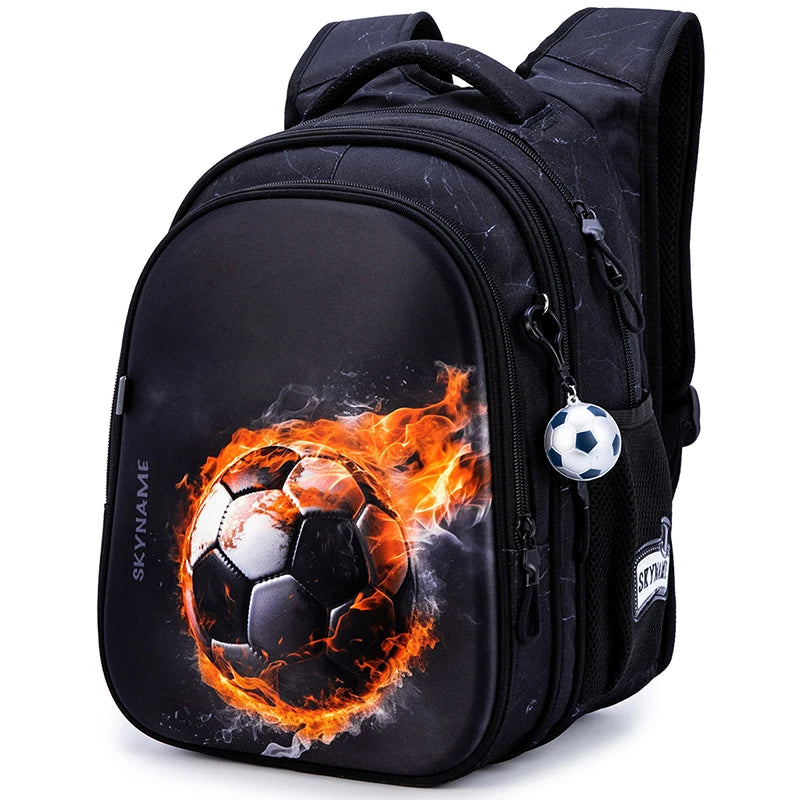 Space Explorer Waterproof School Backpack for Boys – Cartoon Gamer Edition