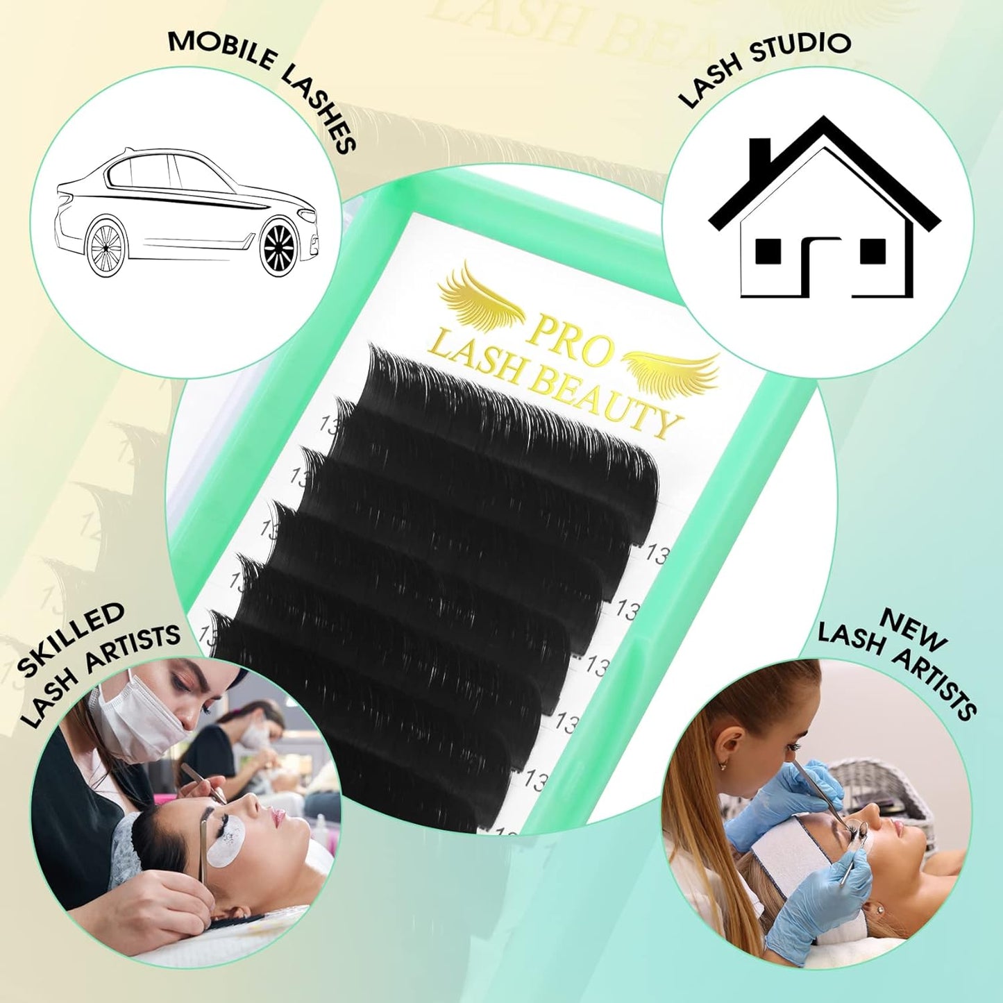 Easy Fan Volume Lashes C-0.05-14 Volume Lash Extensions Rapid Blooming Lashes 9 to 20 Mm Mega Volume Lash Extensions C D Curl Flowering Lash Extensions Rapid Blooming Eyelash Extensions(C-0.05,14Mm)