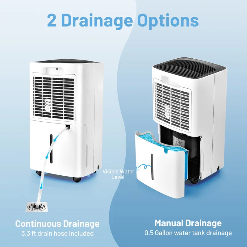30 Pints 1500 Sq. Ft Portable Dehumidifier for Medium to Large Spaces