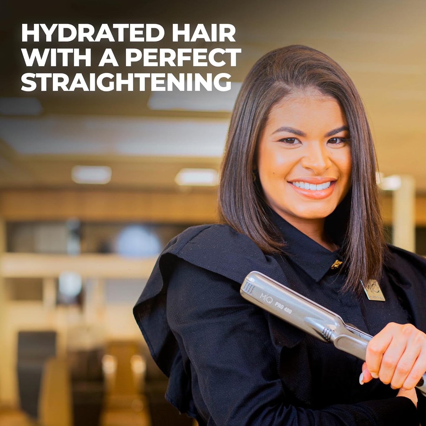 HAIR STRAIGHTENING PLATE TITANIUM MQ PRO 480