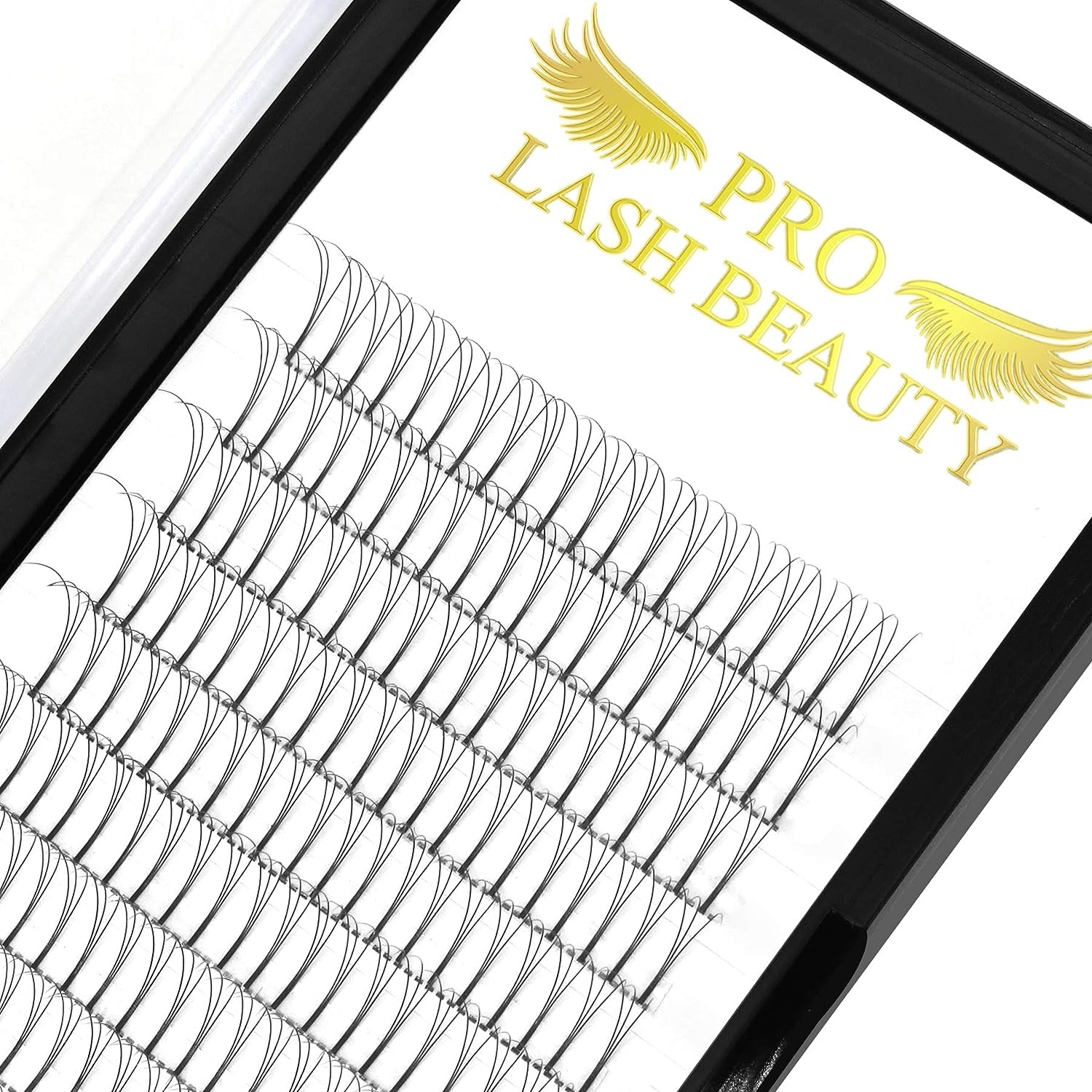 Premade Fans Eyelash Extensions 3D-C-0.10-13 Long Stem Premade Volume Eyelash Extensions C D Curl .07 .10 Premade Volume Fans(3D-C-0.10-13 Mm)