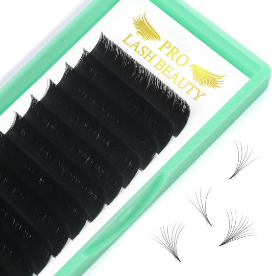 Easy Fan Volume Lashes C-0.05-14 Volume Lash Extensions Rapid Blooming Lashes 9 to 20 Mm Mega Volume Lash Extensions C D Curl Flowering Lash Extensions Rapid Blooming Eyelash Extensions（C-0.05,14Mm）