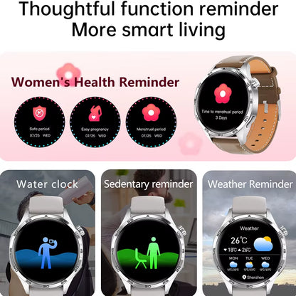 GT5 PRO Smart Watch Men Watch 5 Pro AMOLED HD Screen Bluetooth Call GPS Trajectory NFC Heart Rate Compass Smartwatches 2024 New