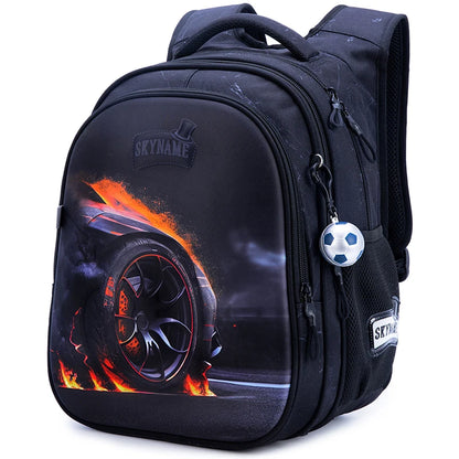 Space Explorer Waterproof School Backpack for Boys – Cartoon Gamer Edition