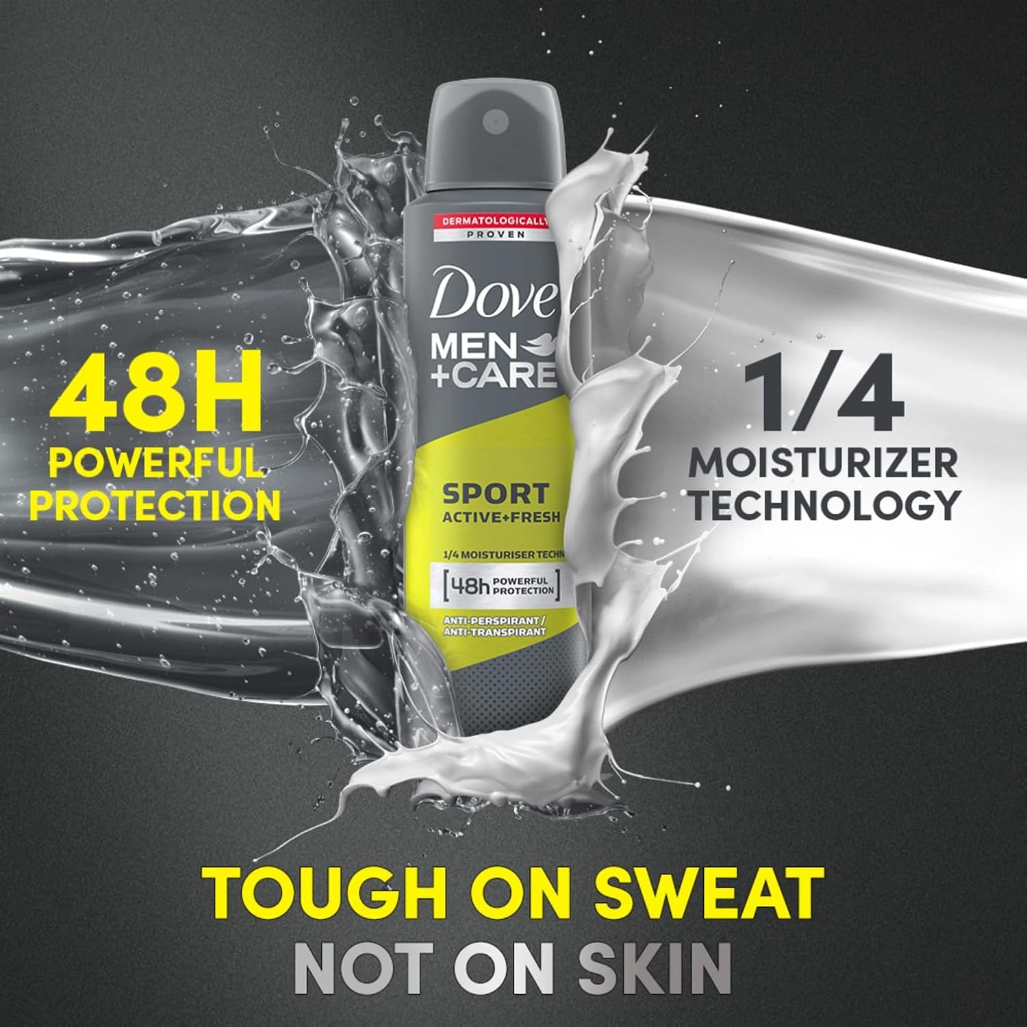 Men + Care Anti-Perspirant Spray 150Ml Sport Active + Fresh, 48Hr