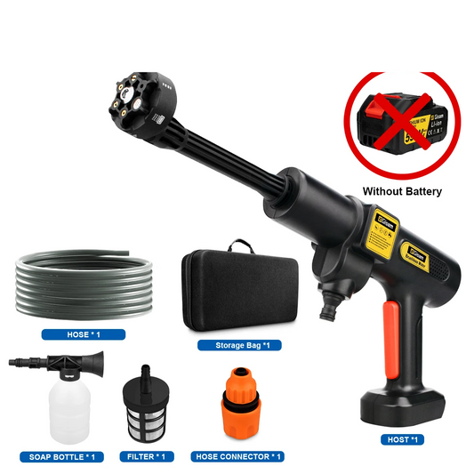 GISAM 200BAR Brushless High Pressure Washer - 6-in-1 Car & Garden Cleaning System (Tool Only - Makita 18V Battery Compatible)
