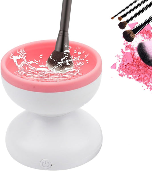 Electric Makeup Brush Cleaner Portable Automatic USB Cosmetic Brush Cleaner Tools Multifunctional Brush Cleaner Spinner Machine for All Size Beauty Makeup Brushes Set