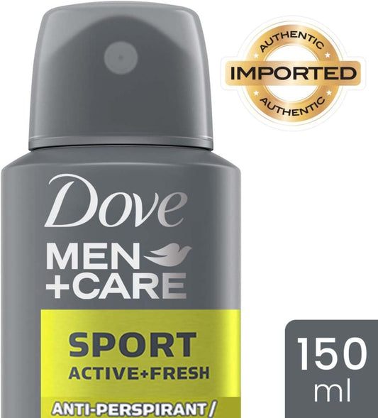 Men + Care Anti-Perspirant Spray 150Ml Sport Active + Fresh, 48Hr