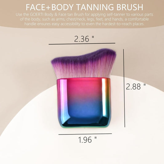 Self Tan Brush by  Body Brush for Self Tanner Foundation Brush Makeup Brush for Face Body Makeup Brushes for Self Tannning Kabuki Brush for Body and Leg Makeup, Blending Brush for Tanning Mousse