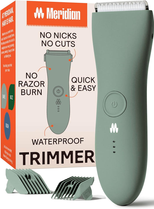 Manscape, Ball Trimmer Men, Bikini Trimmer Women, Body Hair Trimmer, Pubic Hair Trimmer, Ball Shaver, Men Body Shaver, Sage