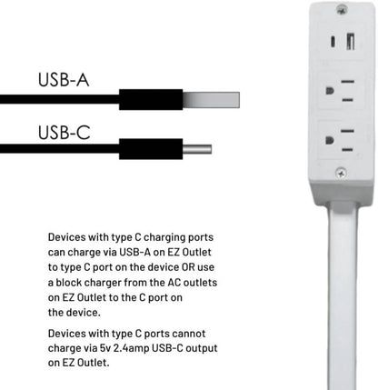 FlexReach Pro Outlet Extender - 4-in-1 Power Hub with Rotating Design
