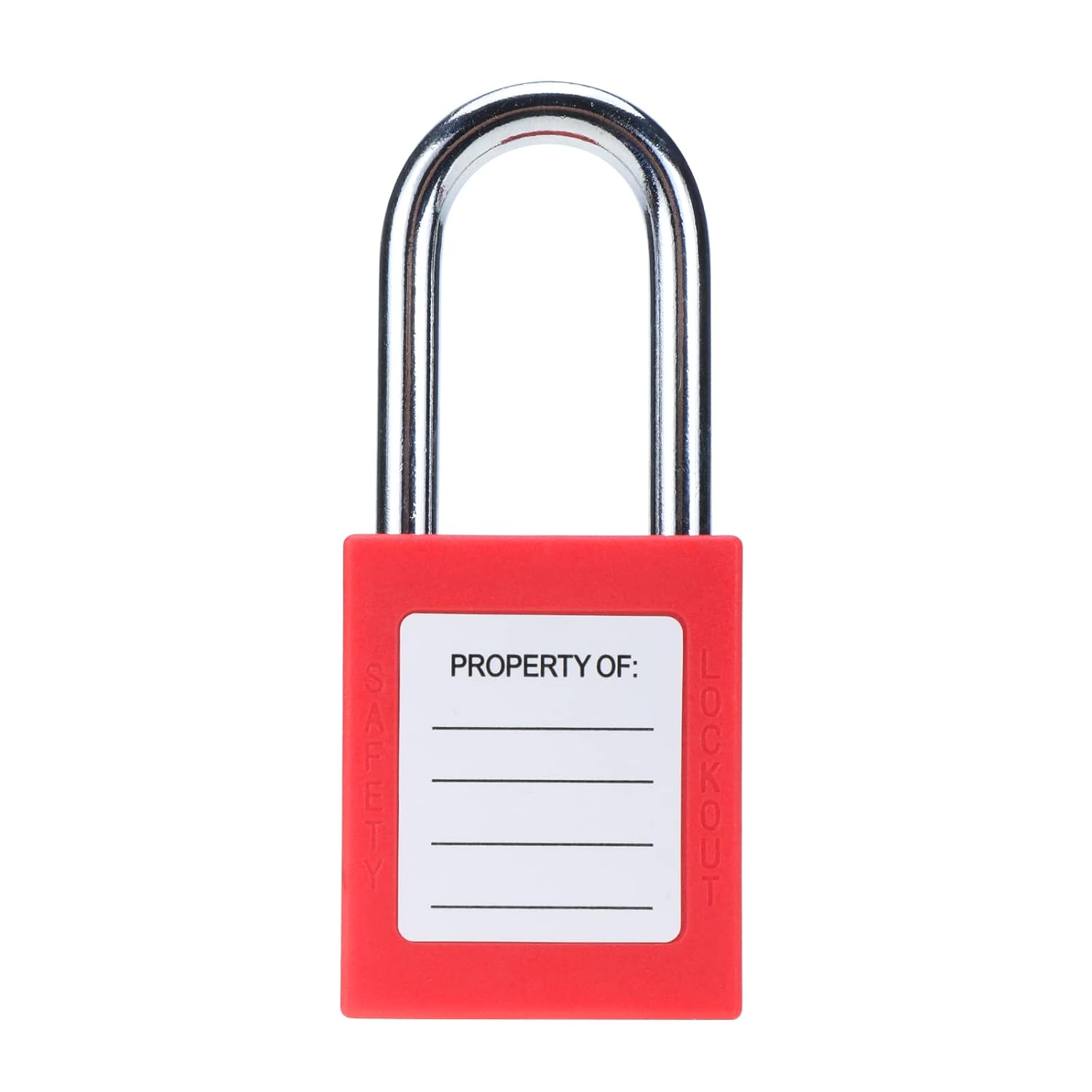 Lockout Tagout Safety Padlocks – Red Plastic Body, Stainless Steel Shackle, Keyed Alike, 2 Keys per Lock, Bulk 30/40 Packs, 2-Day Shipping Included