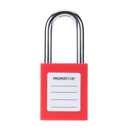 Lockout Tagout Safety Padlocks – Red Plastic Body, Stainless Steel Shackle, Keyed Alike, 2 Keys per Lock, Bulk 30/40 Packs, 2-Day Shipping Included