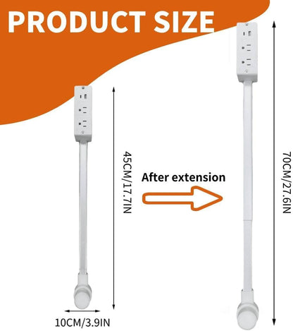 FlexReach Pro Outlet Extender - 4-in-1 Power Hub with Rotating Design