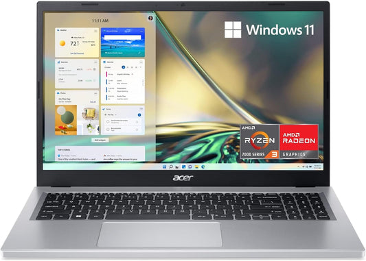 Aspire 3 A315-24P-R7VH, 15.6" FHD 1920X1080 Laptop, AMD Ryzen 3 7320U, Radeon Graphics, 8GB RAM, 128G SSD, Windows 11 in S Mode