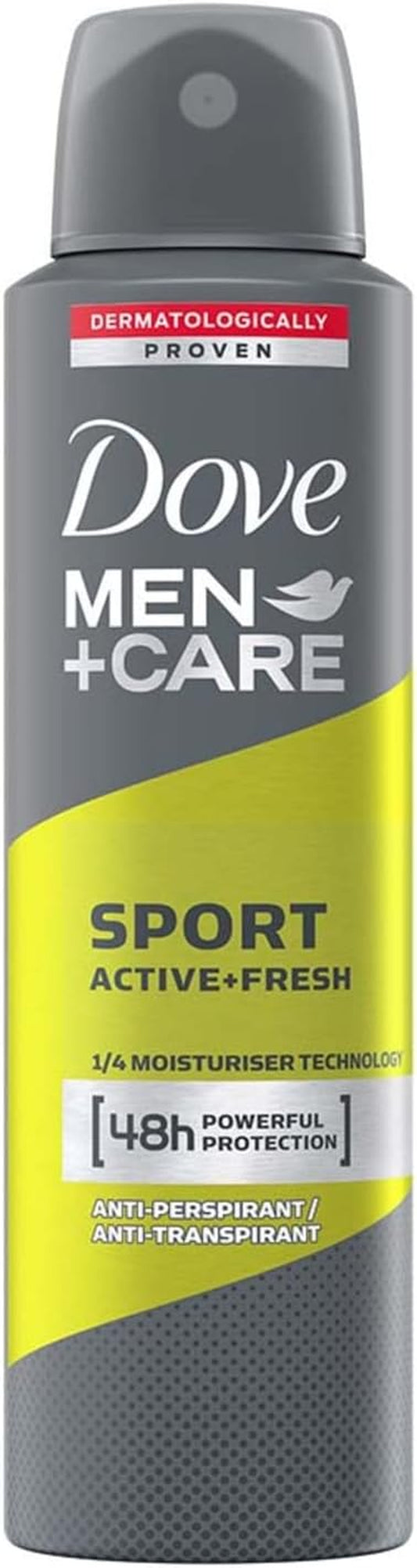 Men + Care Anti-Perspirant Spray 150Ml Sport Active + Fresh, 48Hr