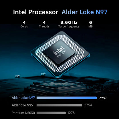 Laptop Computer Intel N97 Windows Laptop 15.6-In 16GB DDR4 512GB SSD Ordinateur Portable Numeric Keypad Wifi5 HDMI Type-C USB3.2 TRRS Webcam Office Laptops Student Laptops