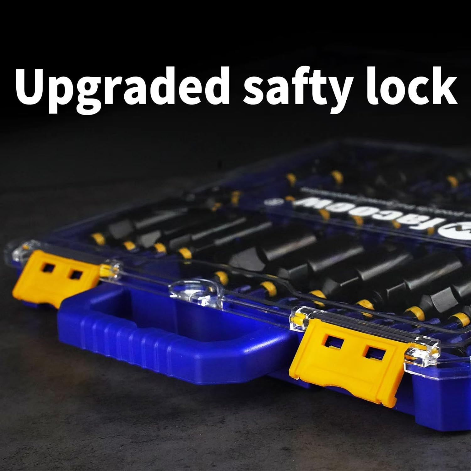 Facoow 55-Piece Magnetic Impact Nut Driver Set - Premium S2 Steel Bits with Deep Drivers, Wing Nut Setters & 1/4" Quick Change Extension