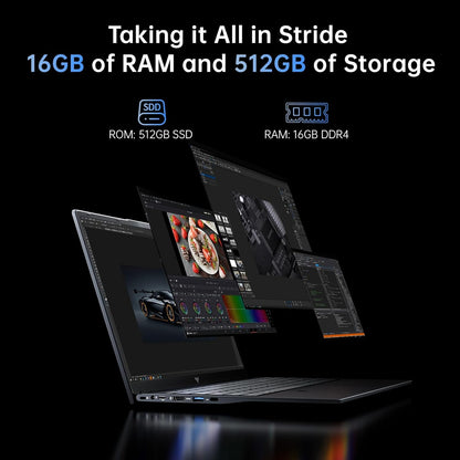 15.6" Laptop Computer with Processor(Up to 3.6Ghz), 16GB RAM 512GB SSD Laptop, Windows 11 Pro Traditional Laptops with FHD Screen, Webcam, Light&Thin, HDMI, Type-C, USB3.2