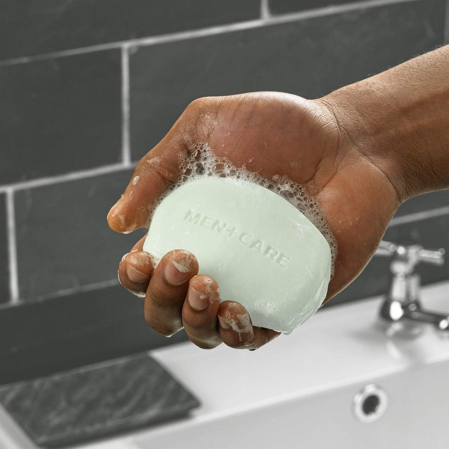Extra Fresh Hand & Body, Face & Shave Bar Soap for Refreshed Skin & Deep Clean Hand & Body & Face & Exfoliation Bar Soap with Purifying Grains with ¼ Moisturizing Cream 106 G Pack of 6