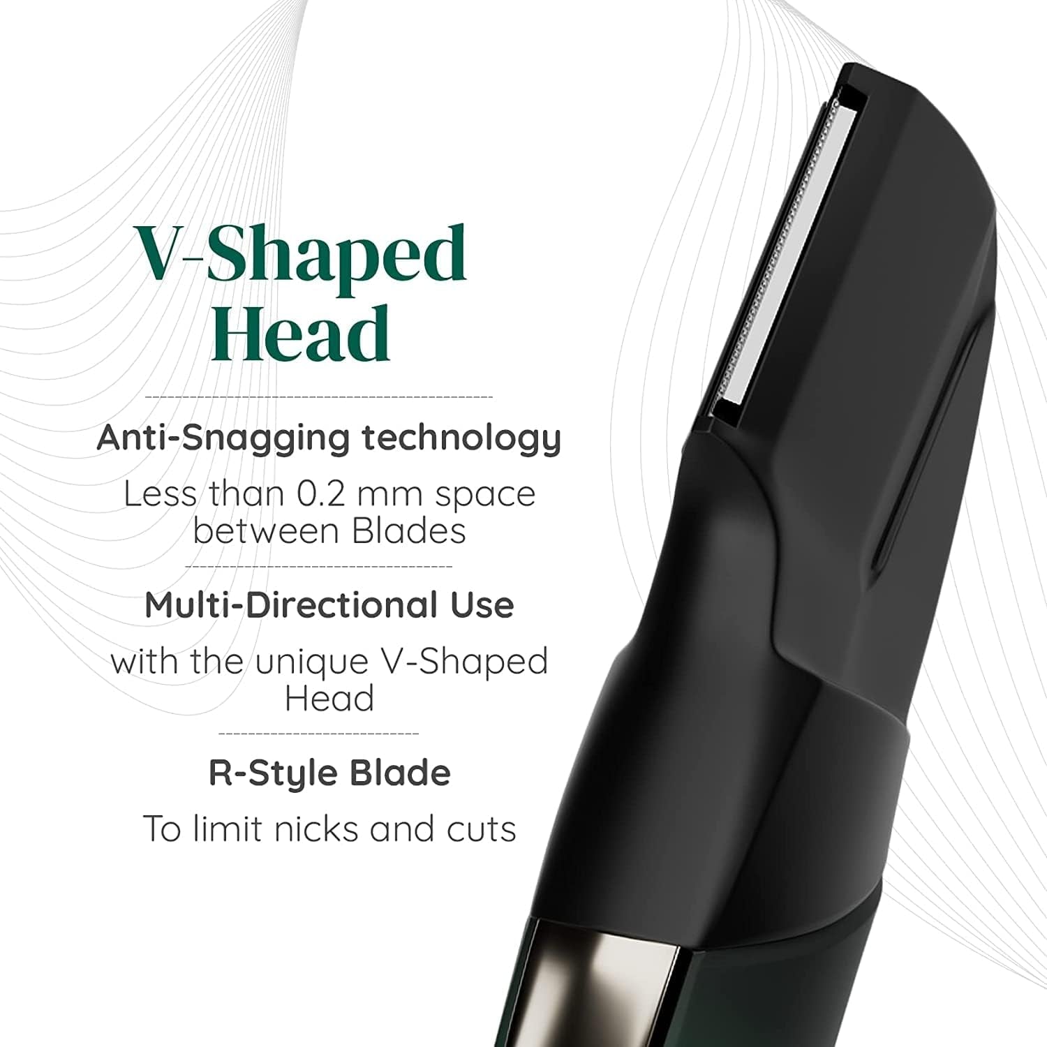 Face & Body Multi Grooming Trimmer for Men with Beard Trimmer, 20 Length Settings, 90 Mins Run Time Fast Charging Battery, Rounded Blades, Washer Bag, Charging Stand, Waterproof (Green)