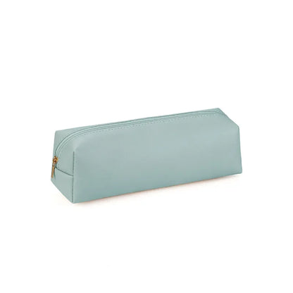 PU Leather Large Capacity Pencil Case – Korean Stationery Organizer