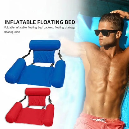 New Inflatable Mattresses Water Swimming Pool Accessories Hammock Lounge Chairs Pool Float Water Sports Toys Float Mat Pool Toys