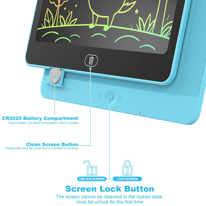 16-Inch LCD Writing Tablet – Large Electronic Drawing Board with Colorful, Erasable Screen – Perfect Educational Toy for Kids