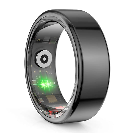 COLMI R02 Titanium Smart Health Ring - Military-Grade Fitness Tracker with Waterproof Multi-Sport Monitoring