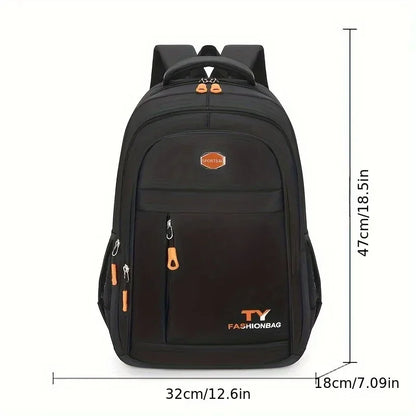 Large Capacity Waterproof School Backpack – Adjustable Laptop Bag for Men