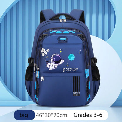 Astronaut Adventure Kids Backpack – Waterproof School Bag for Boys (Small & Large Sizes)
