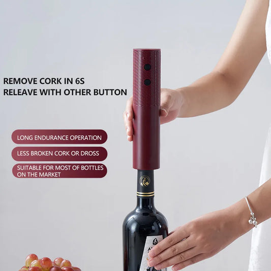 Electric Wine Bottle Opener - Rechargeable Automatic Corkscrew