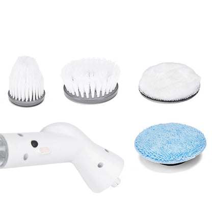 PowerScrub Pro Cordless Electric Scrubber - Variable Speed with Telescopic Extension Handle