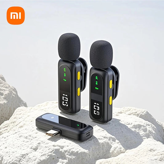 Xiaomi Wireless Lavalier Lapel Microphone – Noise Reduction, Type-C, Portable Clip Mic for iPhone 15/16, Android, PC