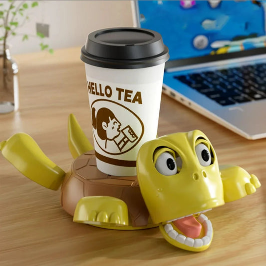 Panicked Turtle 3D Printed Coaster - Funny Expression Insulated Cup Mat for Home & Office Décor