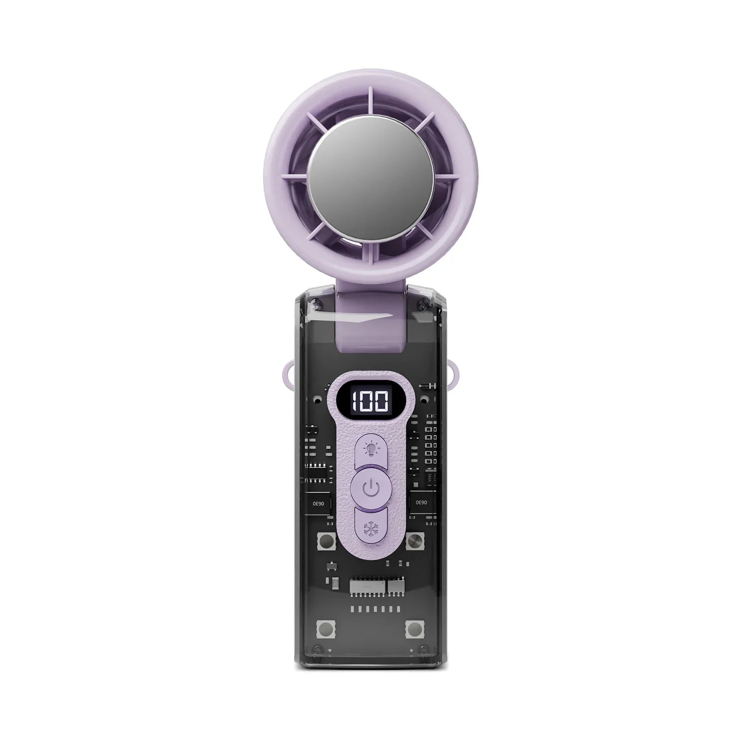 Arctic Breeze Portable Cooling Fan - USB Rechargeable Handheld Air Conditioner with Semiconductor Technology
