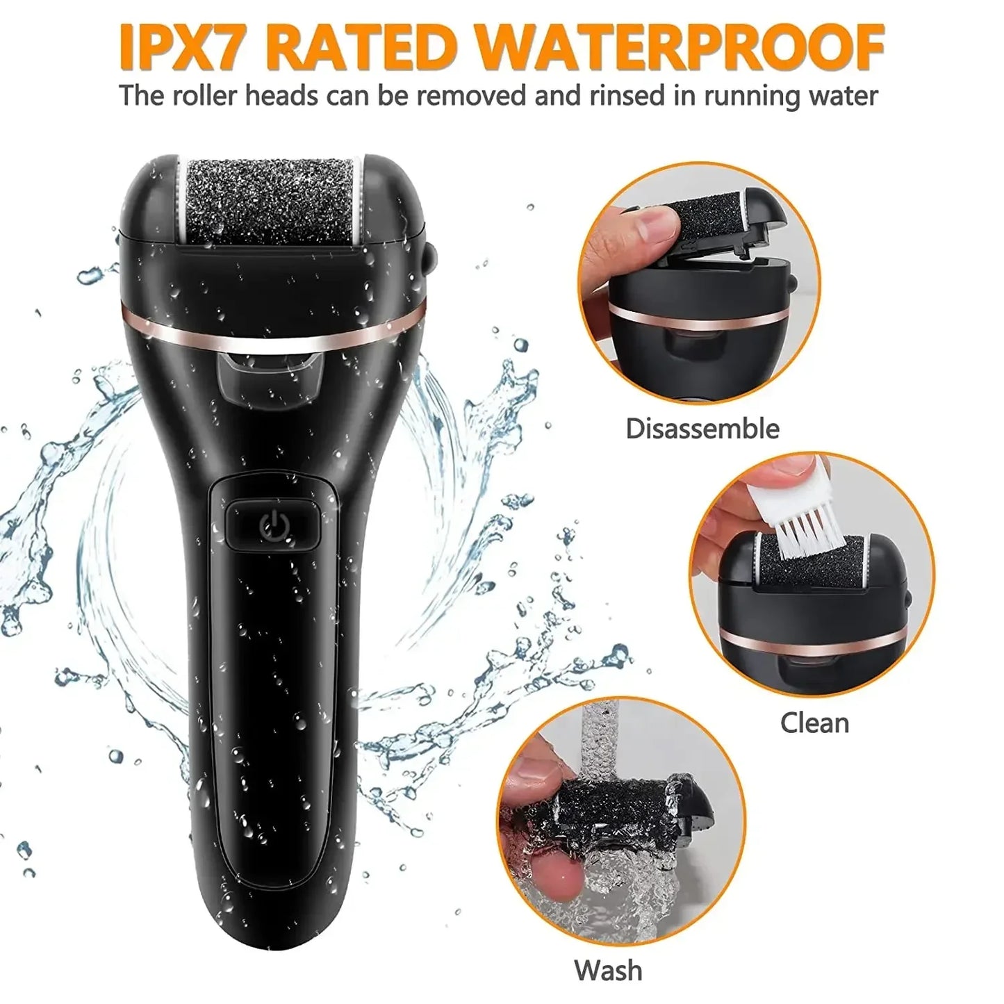 Rechargeable Electric Foot File Callus Remover Machine Pedicure Device Foot Care Tools Feet for Heels Remove Dead Hard Skin