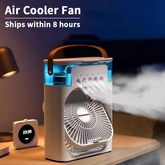 3-in-1 Multifunction Air Conditioner- Humidifying Fan with LED Mood Light