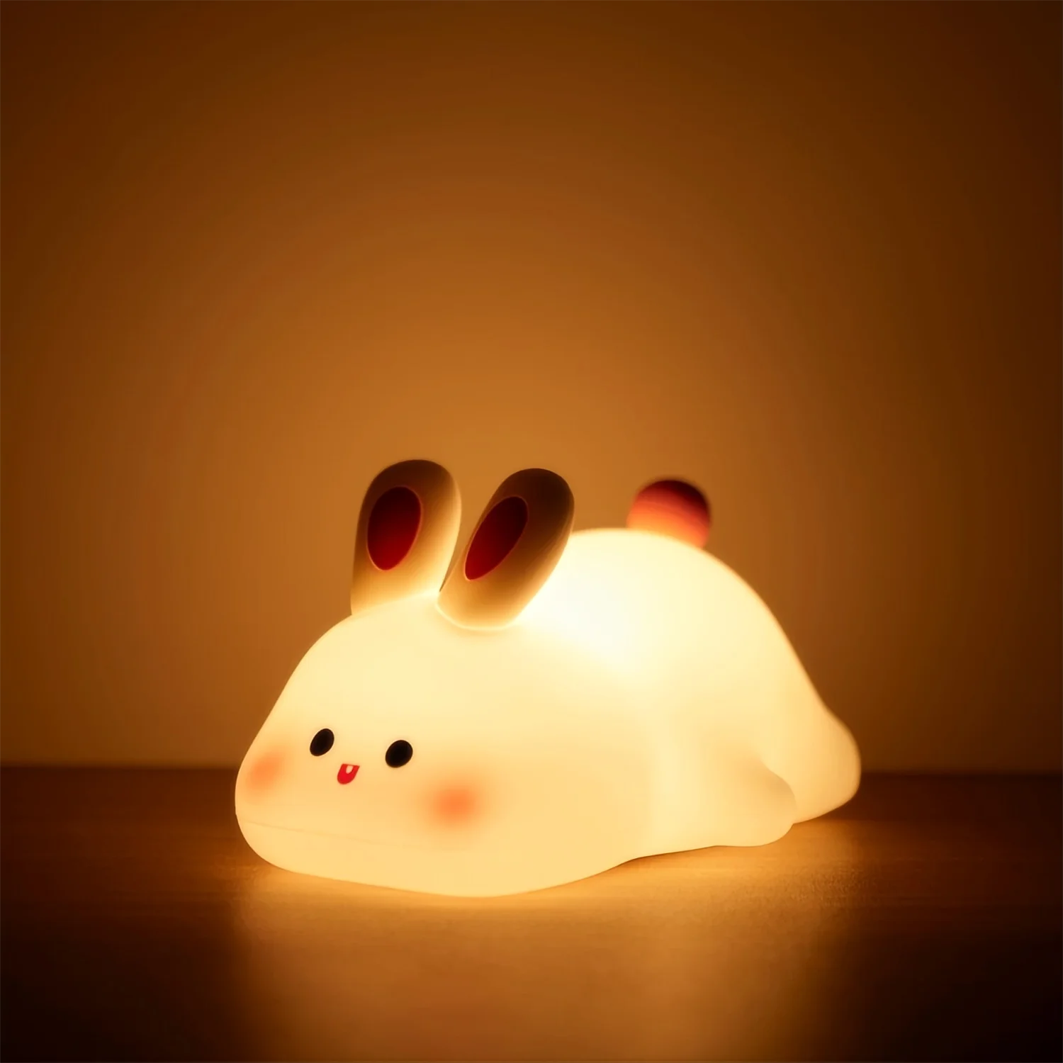 Cute LED Night Light - Panda, Sheep & Rabbit Silicone Nightlights with Timer
