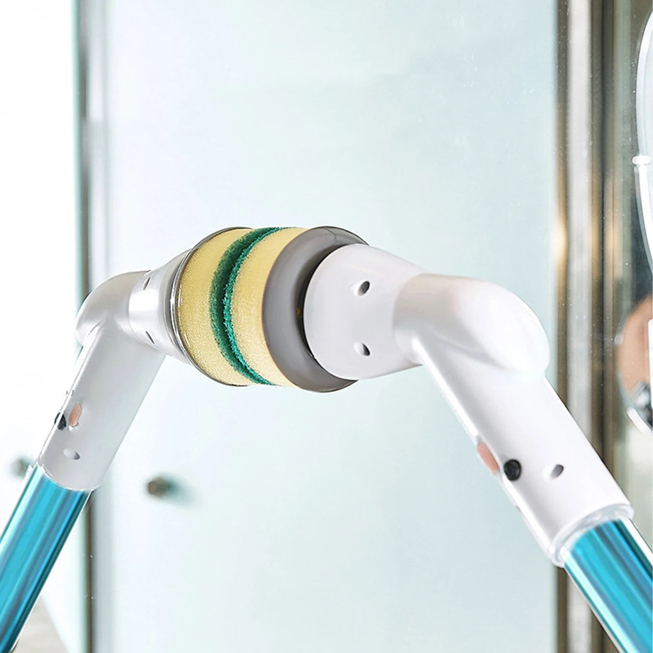 PowerScrub Pro Cordless Electric Scrubber - Variable Speed with Telescopic Extension Handle