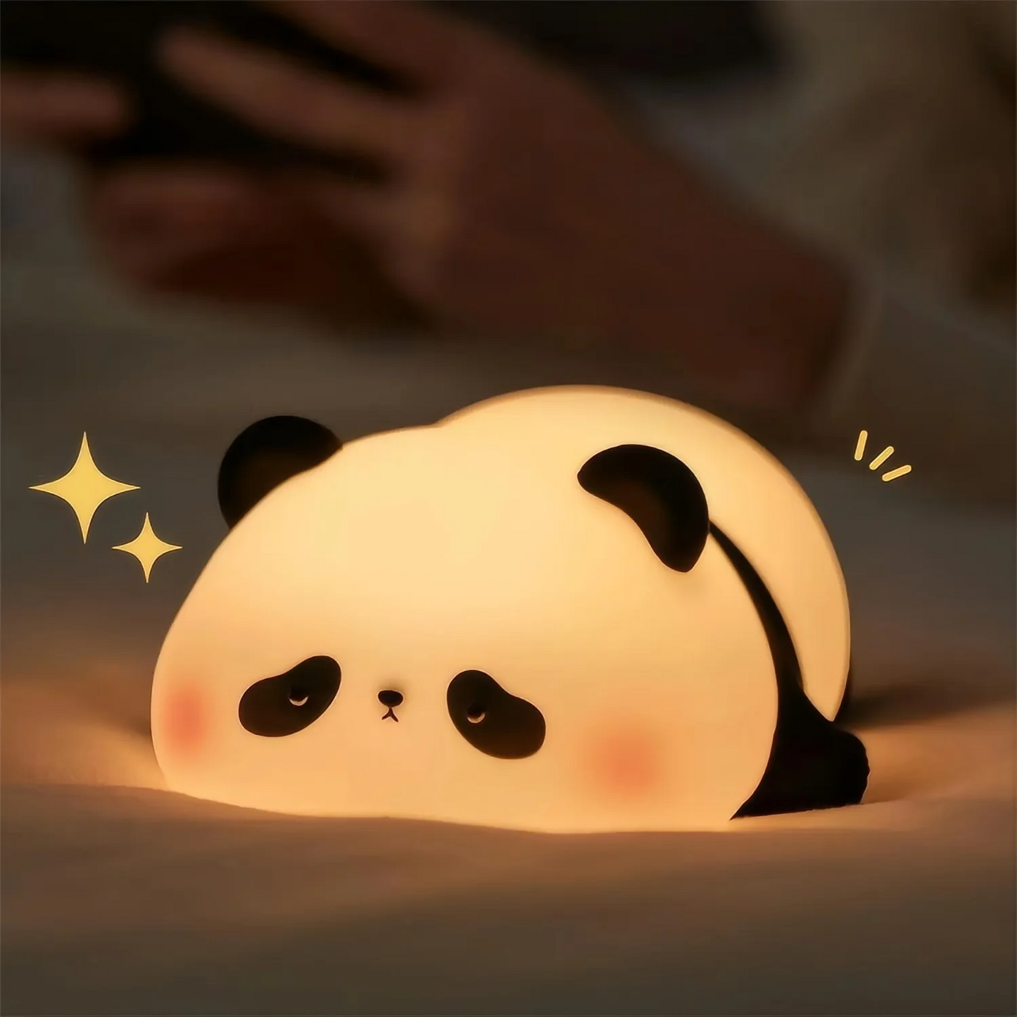 Cute LED Night Light - Panda, Sheep & Rabbit Silicone Nightlights with Timer