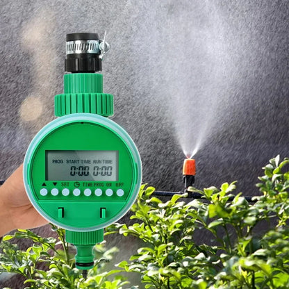 Smart Garden Irrigation Controller - LCD Display Automatic Watering Timer with Electronic Valve Control