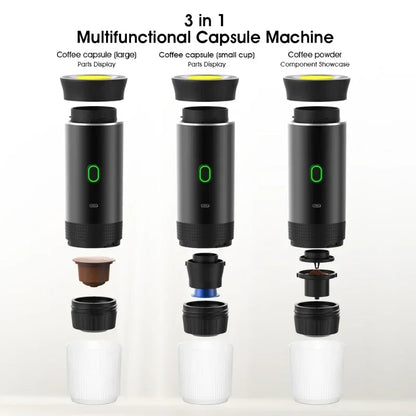 Xiaomi Youpin 3-in-1 Wireless Portable Espresso Coffee Machine - Travel Coffee Maker for Capsules & Ground Coffee