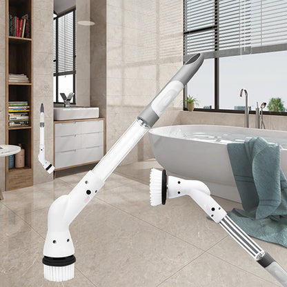 PowerScrub Pro Cordless Electric Scrubber - Variable Speed with Telescopic Extension Handle