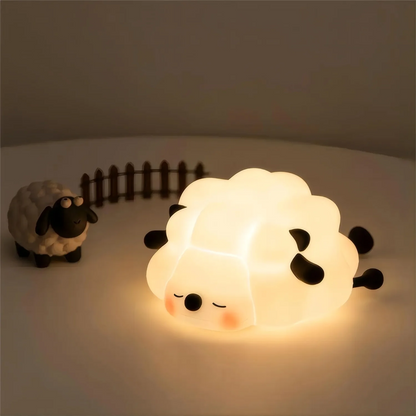 Cute LED Night Light - Panda, Sheep & Rabbit Silicone Nightlights with Timer