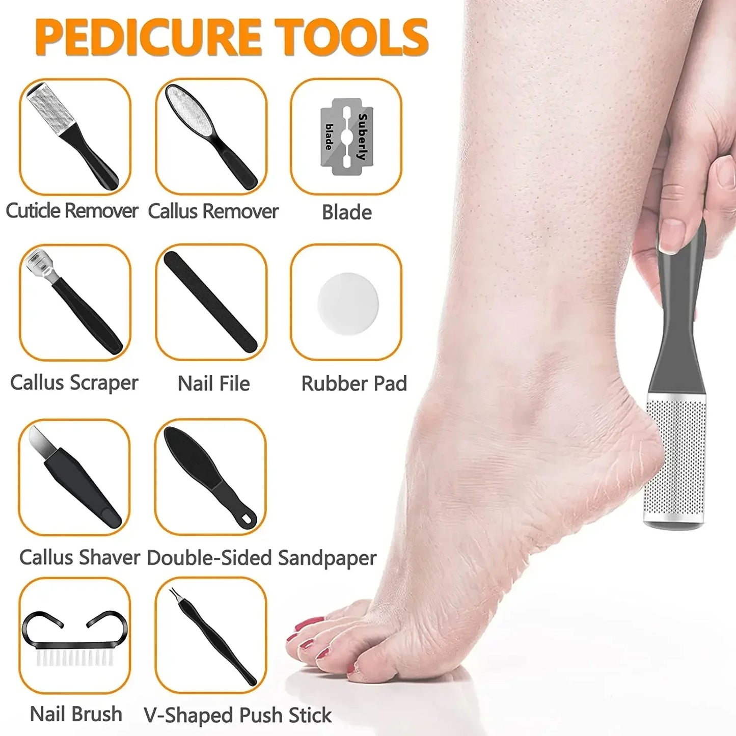 Rechargeable Electric Foot File Callus Remover Machine Pedicure Device Foot Care Tools Feet for Heels Remove Dead Hard Skin