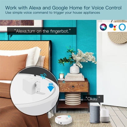 MOES Smart Fingerbot - Bluetooth Button Pusher with Voice Control